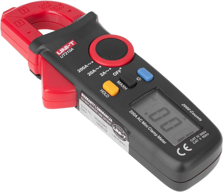 UNI-T UT210A/MIE0172 Digital Zangenmultimeter AC DC Spannung Strom Frequenz Widerstand Auto Range