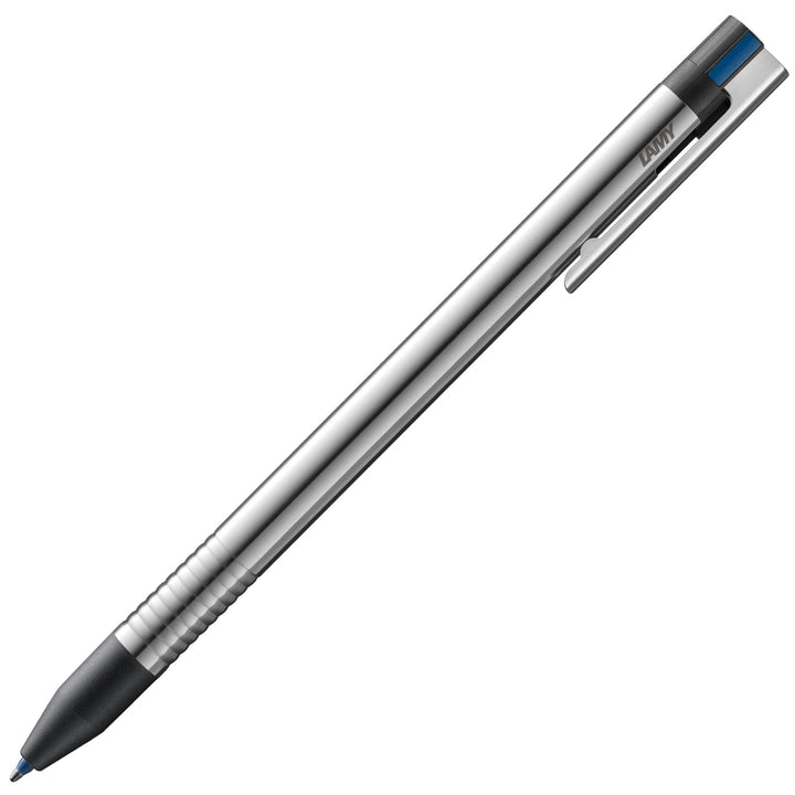 LAMY logo 3-Farben Mehrfarbkugelschreiber 405 aus Edelstahl in der Farbe matt schwarz - inkl. Kugels