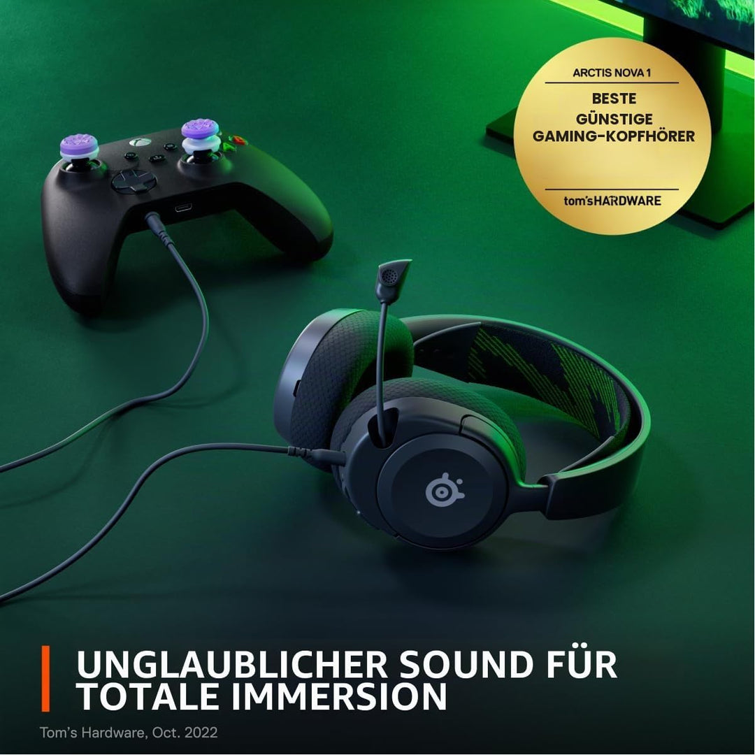 SteelSeries Arctis Nova 1X Gaming-Headset – Signature Arctis Sound – ClearCast Gen 2 Mic – Xbox Seri