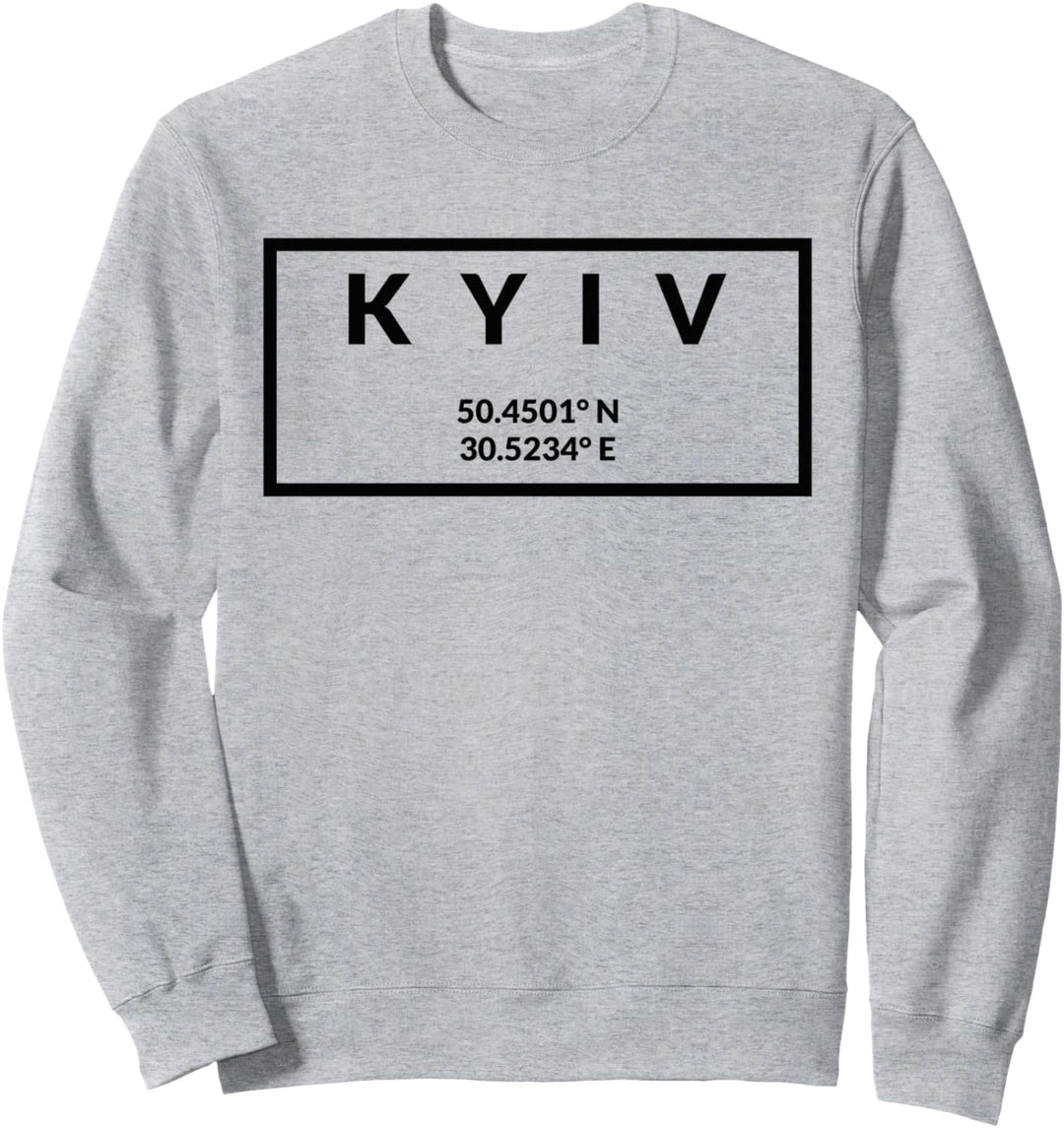 Ukraine Hauptstadt Koordinaten - Kiew Sweatshirt