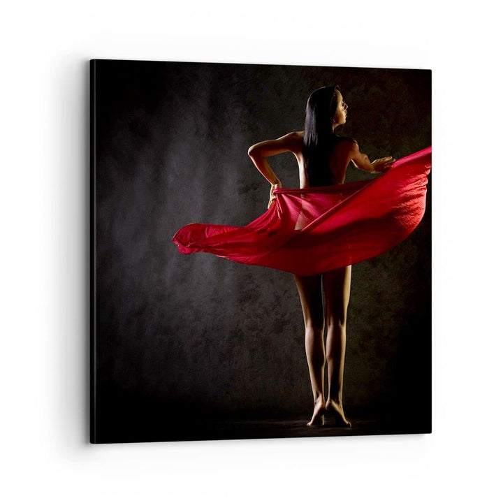 Bilder auf Leinwand 70x70cm Leinwandbild Schönheit Körper Tänzer Mädchen Gross Wanddeko Bild Schlafz