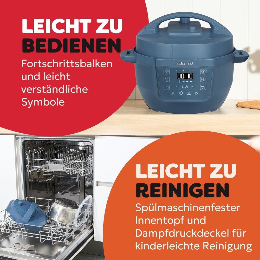 Instant Pot Multikocher, 3.8L 7-in-1 Smart Cooker - Schnellkochtopf, Schongarer, Reiskocher, Sautier