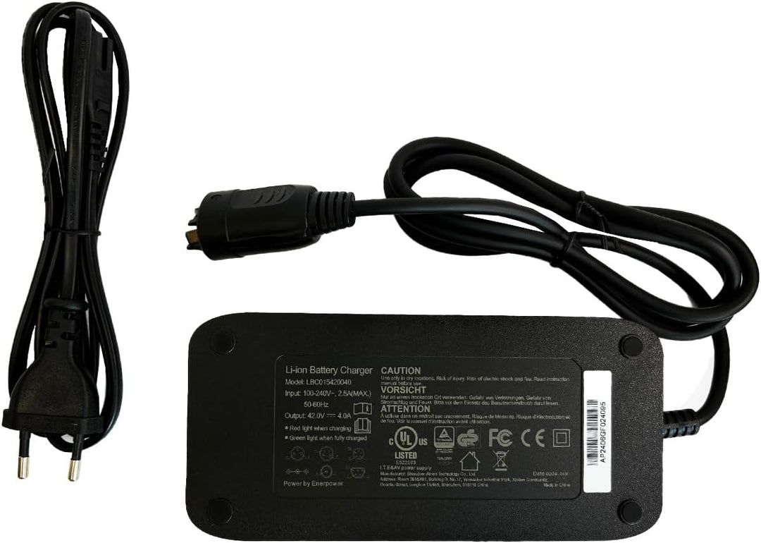Enerpower Ladegerät 42V 4A 170 Watt für Bosch Performance und Active Line (CB, GS)