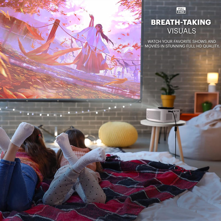 Kodak FLIK X10 Full HD Multimedia-Projektor-Kit | Kompaktes tragbares 1080p-Mini-Heimkinosystem mit