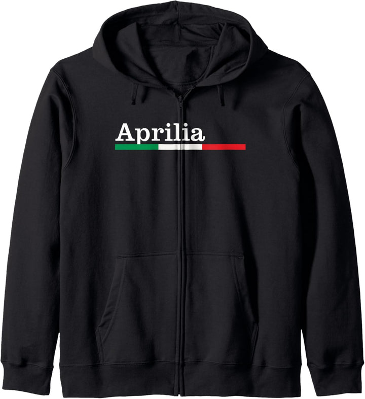 Aprilia Città Italiana Bandiera Italia Maglietta Kapuzenjacke