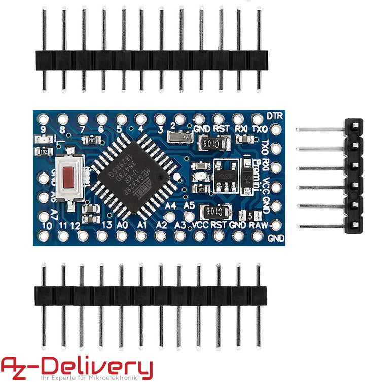AZDelivery 5 x AZ-ProMini-Board mit 5V ATmega328 und 16MHz, 5
