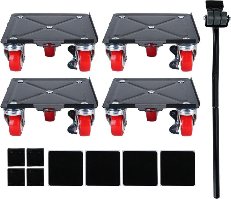 Robustes Möbeltransportwagen-Set, 3000 Kg Belastbar, mit 5 Universalrädern, Möbeltransportset, Möbel