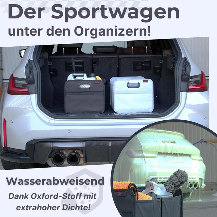 PROTEX Kofferraum Organizer [Testsieger 2025] 44L Auto Kofferraumtasche | Organizer Auto | Faltbare,