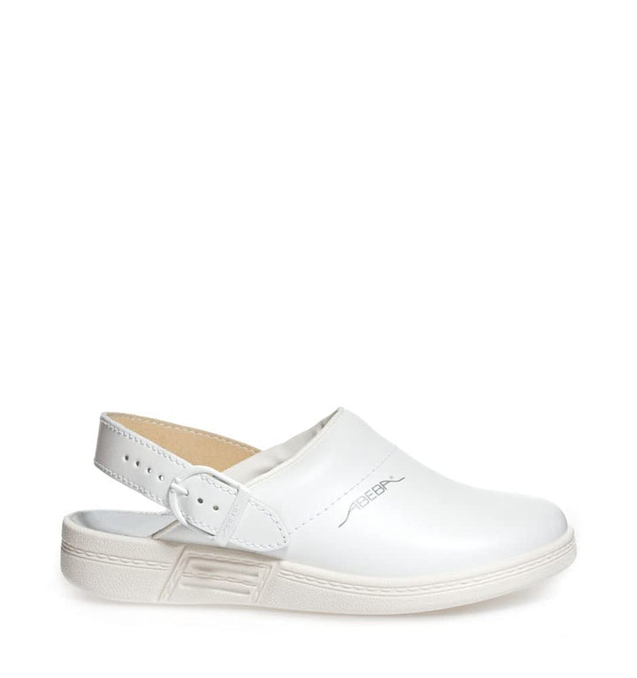 Abeba Clog 5013 - the original,Berufsschuh-Clog, Glattleder, weiss, zertifiziert, 36 36 EU, 36 EU
