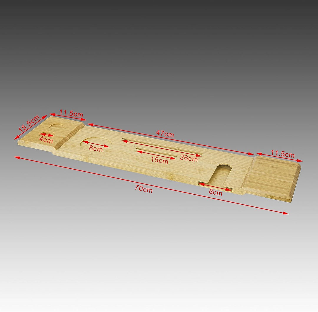 SoBuy FRG104-N 70cm Lang- Sahöne Badewannenablage Badewannenauflage Badewannenbrett Halterung Halter