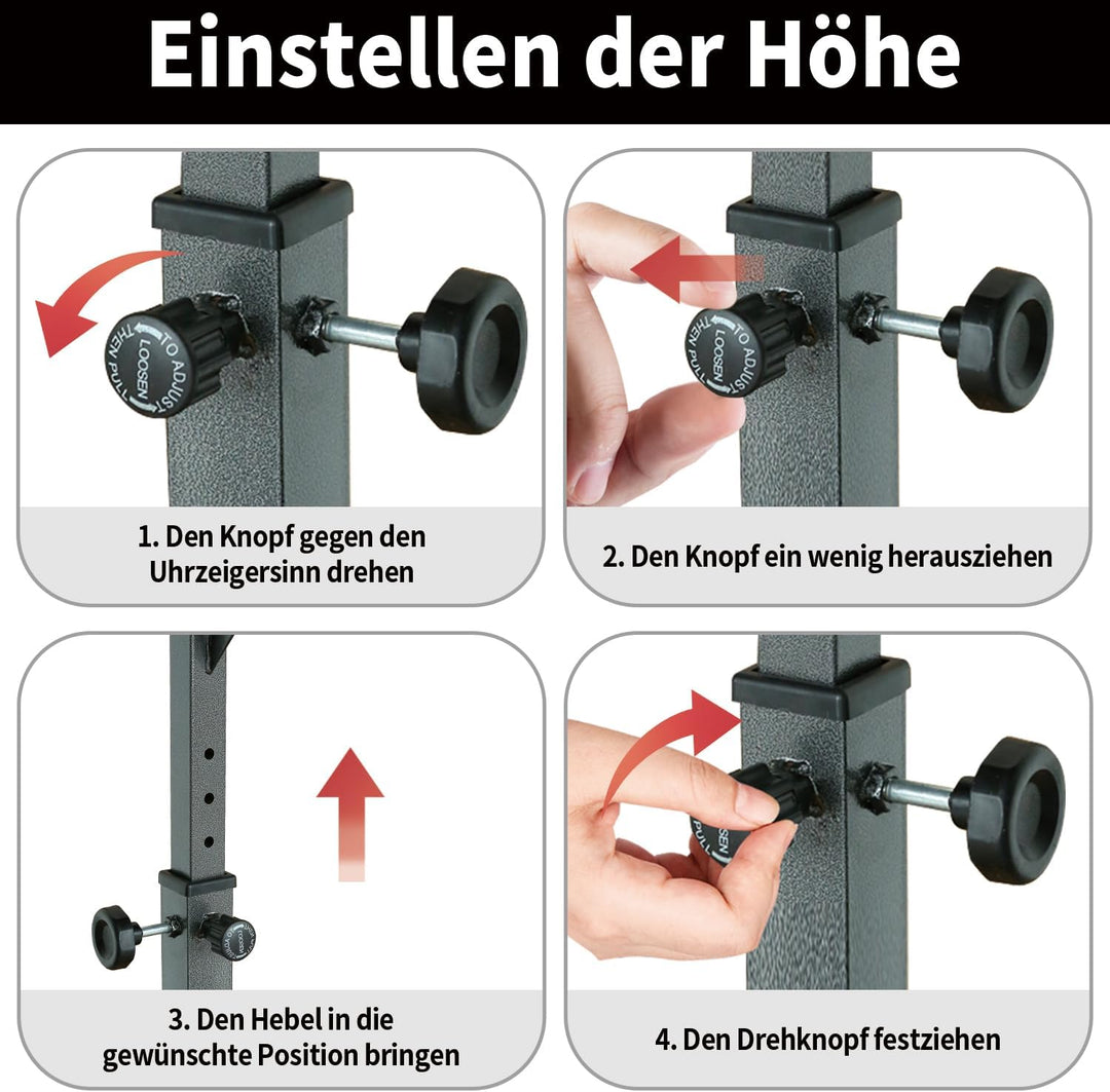 Dip Station Multifunktions-Dip Ständer, Freistehend Fitnessgerät für Calisthenics und Krafttraining,