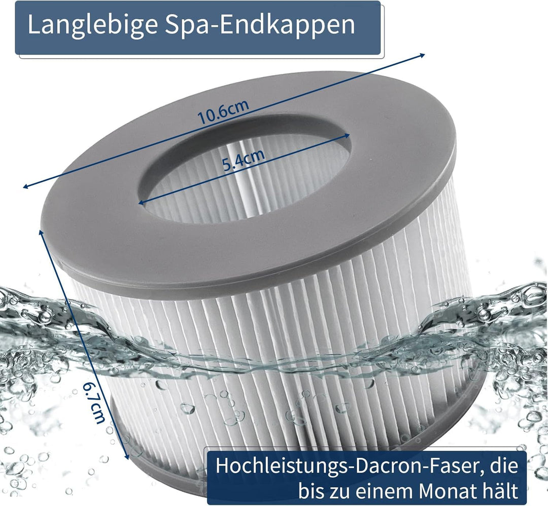 Ersatzfilter für Whirlpool Filter, für MSpa Whirlpool Filter Modell ab 2020, für Mspa Whirlpool Zube