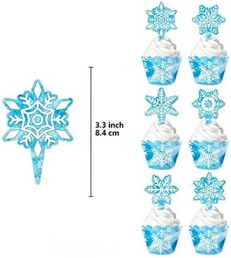 Drei Etagen Schneeflocken Thema Kuchen Regal Party Dekoration, Tasse Kuchen Regal Schneeflocken Dess