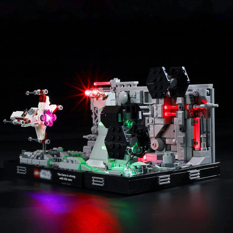 BRIKSMAX 75329 Led Beleuchtungsset für Lego Death Star Trench Run Diorama - Compatible with Lego Sta