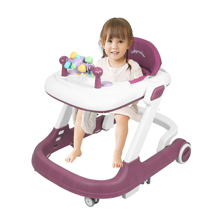 5-in-1 Lauflernhilfe für Babys, mit verstellbaren Höhen, Gehfrei Babywalker ab 6 Monate, bis zu 25 k