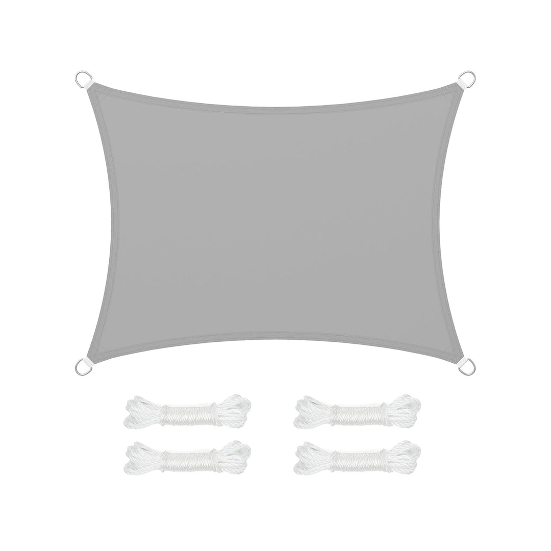 SONGMICS Sonnensegel 3x4m Wasserdicht 665mm Wassersäule Sonnenschutz aus reissfestem Polyester UV-Sc