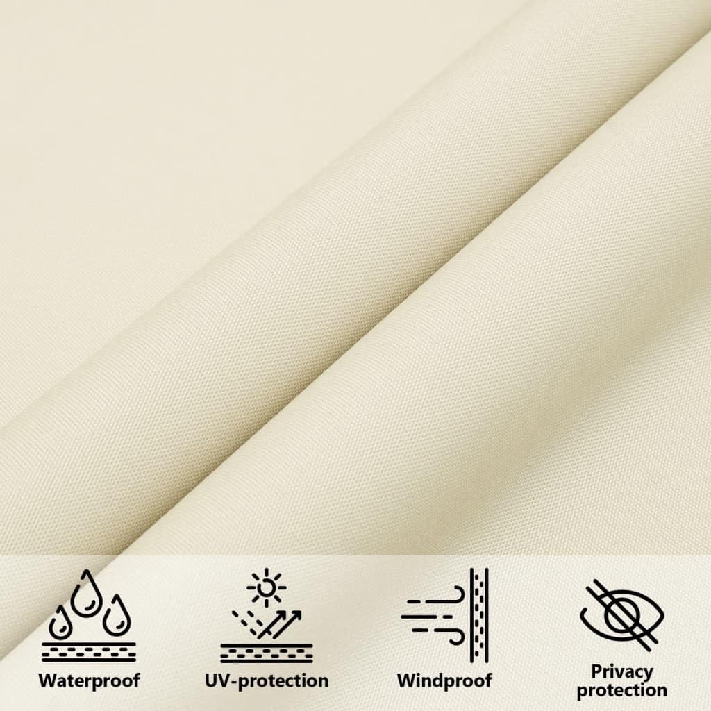 vidaXL Sonnensegel Dreieckig 5x5x5m Creme Garten Sonnenschutz Beschattung 5 x 5 x 5 m Creme, 5 x 5 x