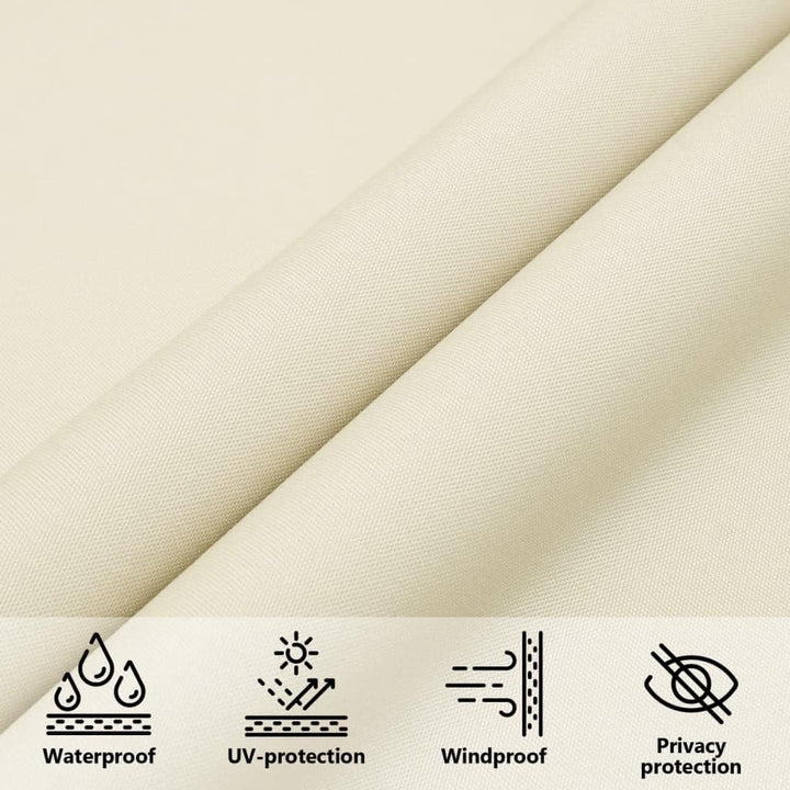 vidaXL Sonnensegel Dreieckig 5x5x5m Creme Garten Sonnenschutz Beschattung 5 x 5 x 5 m Creme, 5 x 5 x