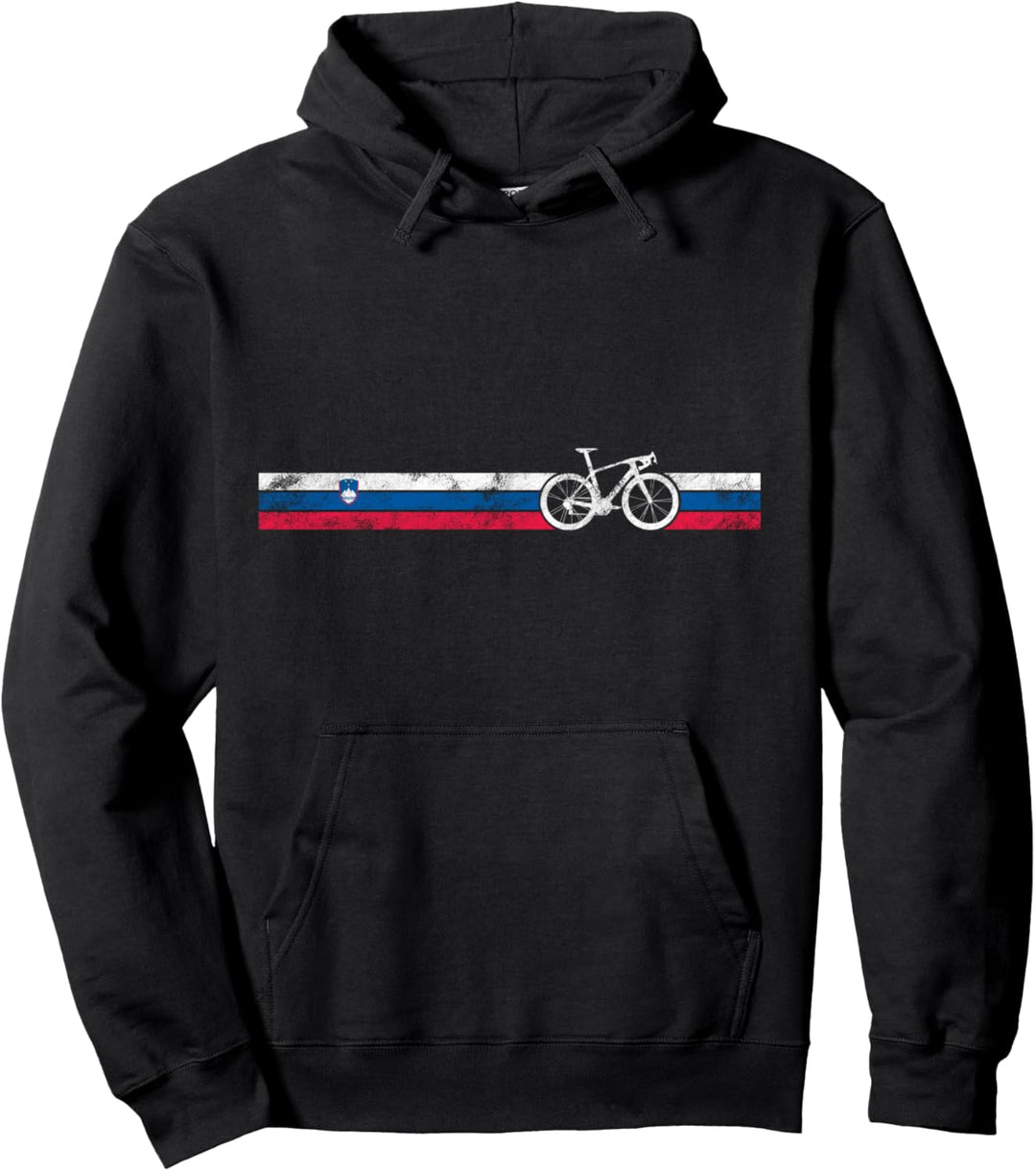 Cyclist Flag Republic Slovenia Slovene Cycling Cycling Gift Pullover Hoodie