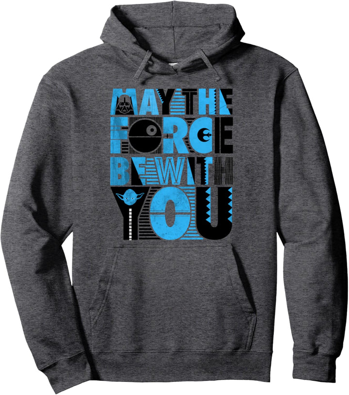 Star Wars Group Shot Within May The Force Be With You Text Pullover Hoodie