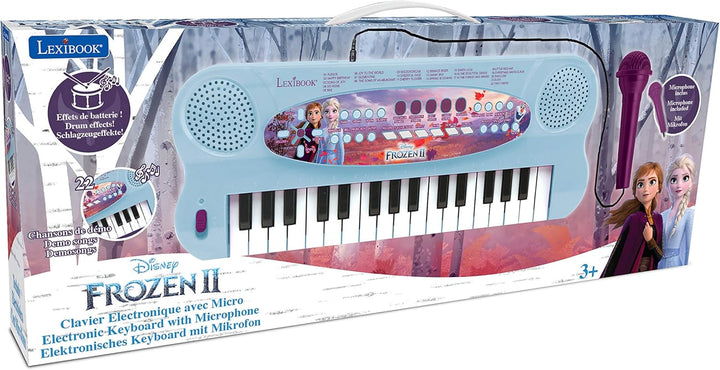 Lexibook K703FZ_50 Frozen 2 Die Eiskönigin ELSA Anna Olaf Elektronische Einhorn-Tastatur, 32-Tasten-