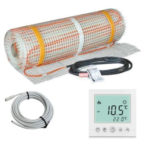 300 Watt PREMIUM Fussbodenheizung elektrisch Fliese Bad Heizmatte Thermostat 1,5 m²