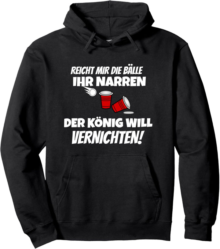 Bierpong Majestät Trinkspiel Feiern Party Pullover Hoodie