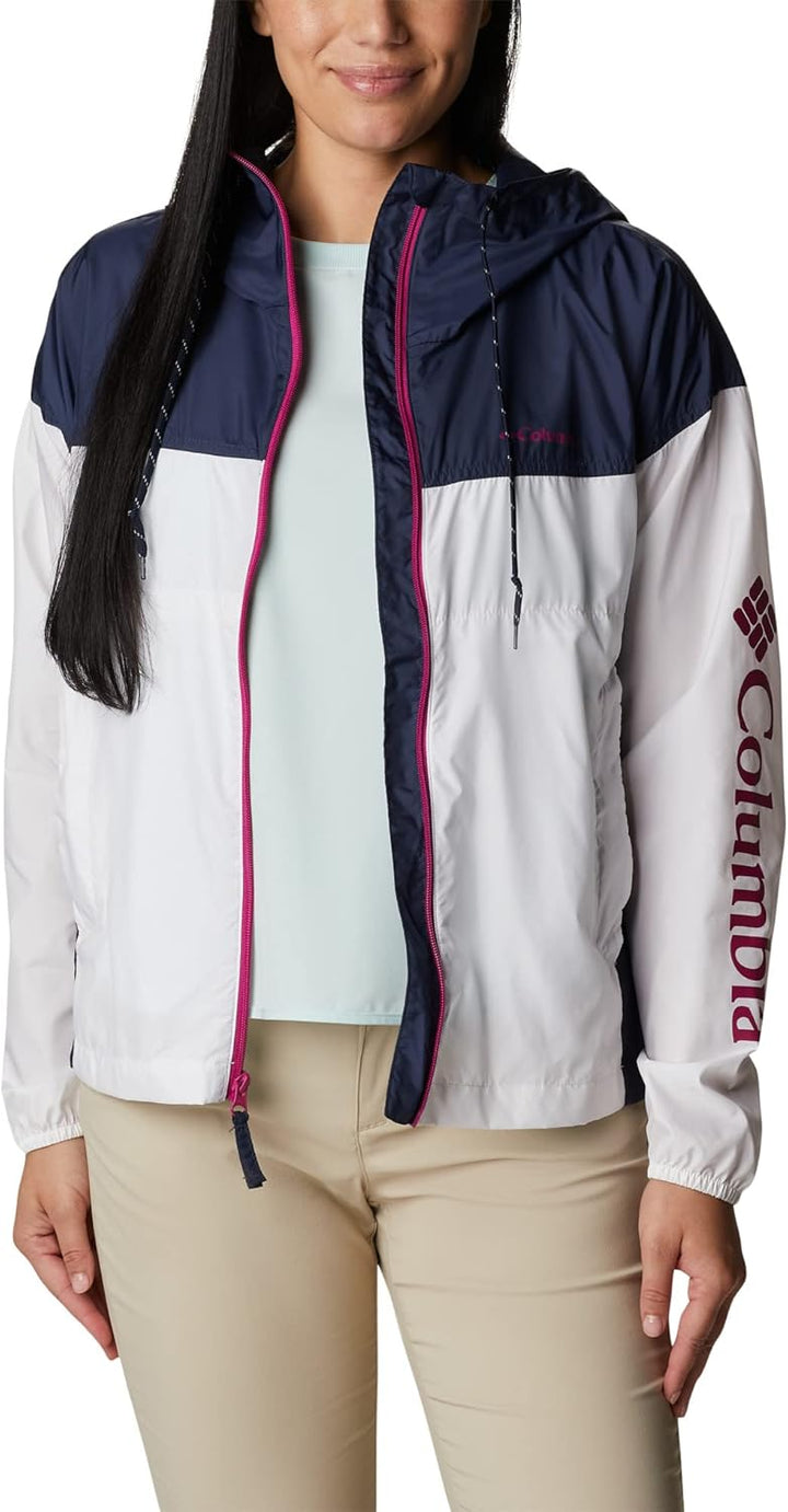 Columbia Damen Flash Challenger Novelty Windbreaker-Jacke S White, Nocturnal, S White, Nocturnal