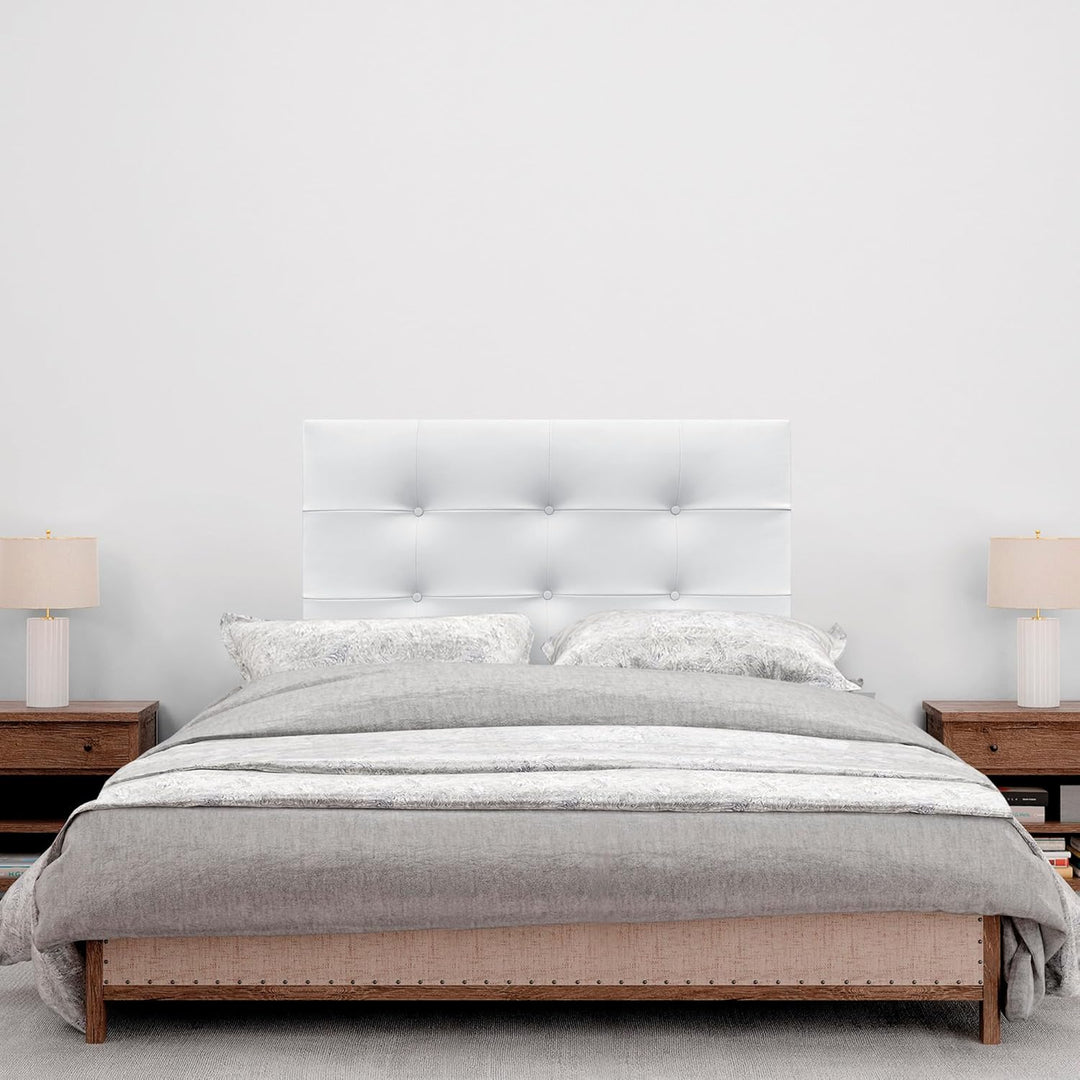 DHOME Kopfteil, gepolstertes Bett Kopfteil 8cm dick. Gepolstertes Kopfteil ACUALINE Stoff und Kunstl