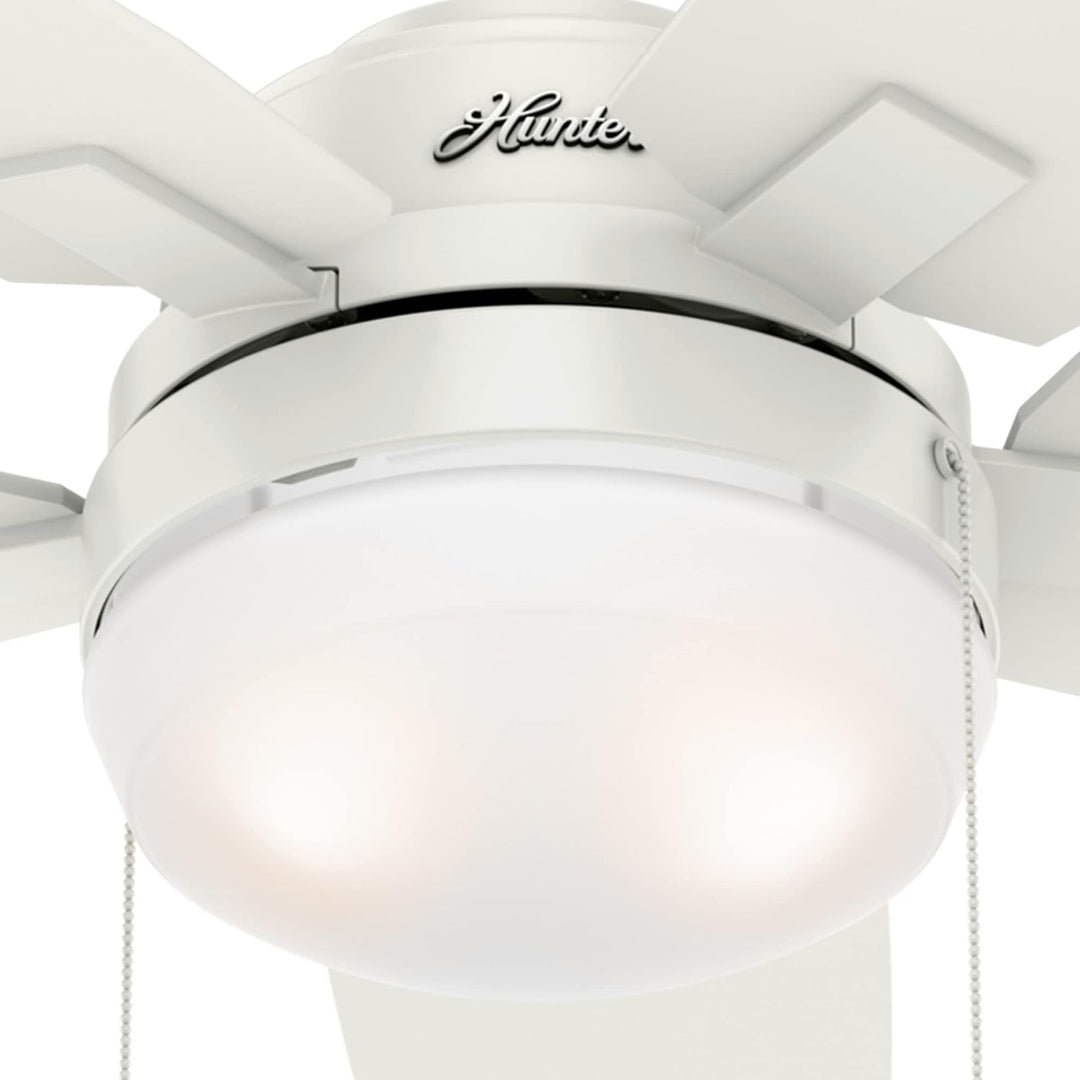 HUNTER VENTILATOR Arcot, 117 cm, Innen-Deckenventilator mit Beleuchtung/Zugschalter, Gehäuse: frisch