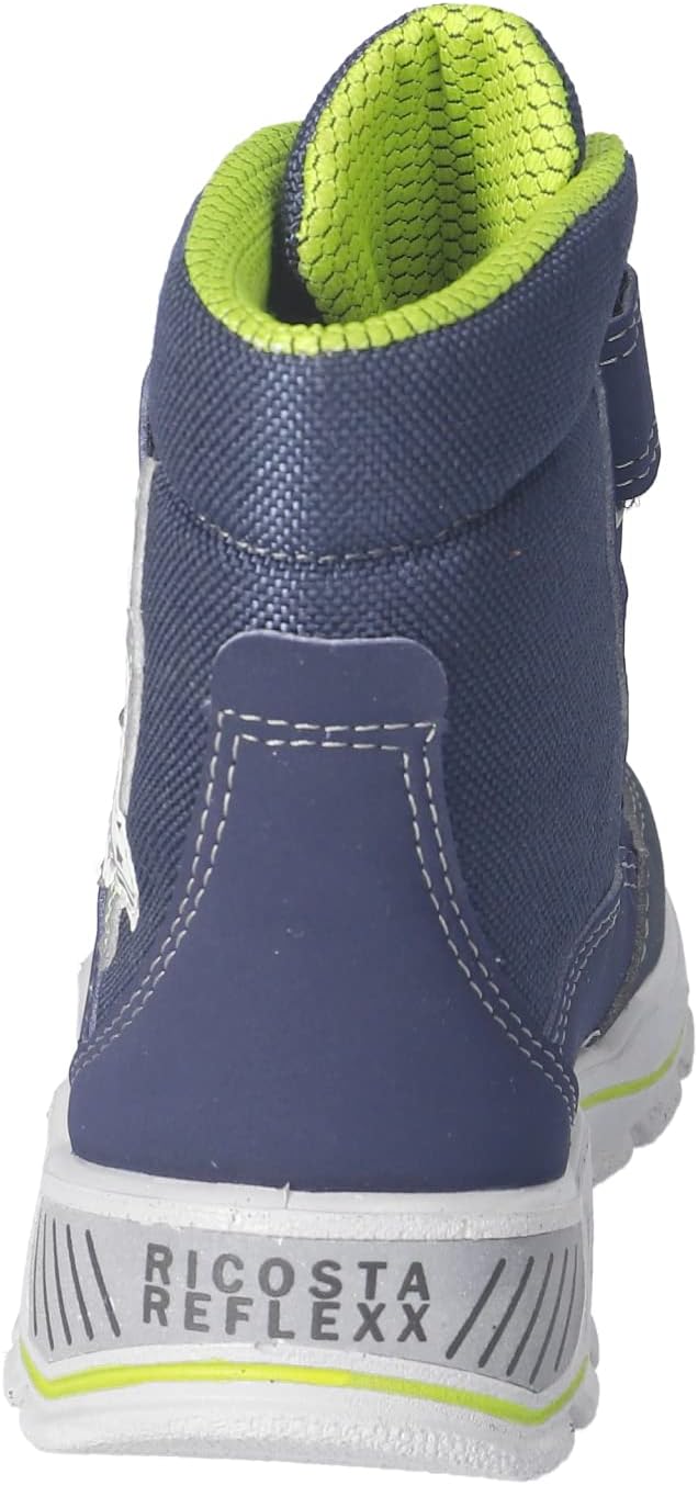 RICOSTA Jungen Winterstiefel ALIX, Boots,WMS:Weit,Sympatex,Glow in The Dark 27 EU Weit Blau 180, 27