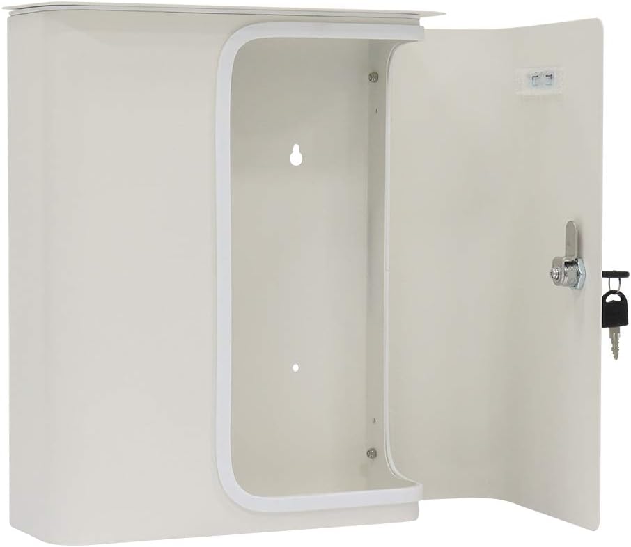 Rottner Briefkasten Splashy (Weiss Weiss), Weiss Weiss