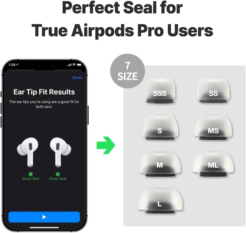 AZLA SednaEarfit MAX for AirPods Pro 3 Pairs (M/ML/L) AZL-MAX-APP-SET-L, AZL-MAX-APP-SET-L