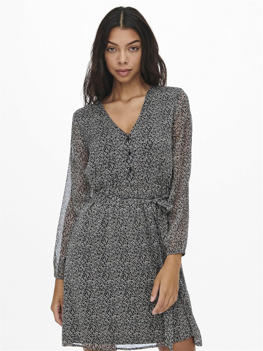 ONLY Female Kleid ONLCERA Kurzes Kleid S Black/Aop:cera Ditsy, S Black/Aop:cera Ditsy