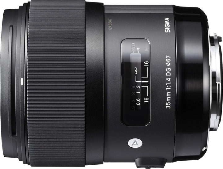Sigma 35mm F1,4 DG HSM Art Objektiv (67mm Filtergewinde) für Sony A-Objektivbajonett für Sony-A Sing