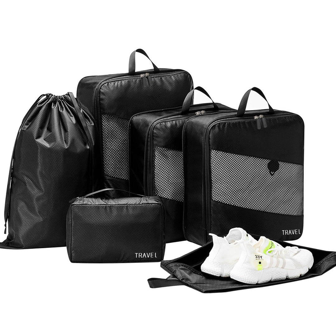 Koffer Organizer Set 6-teilig, Packing Cubes Verpackungswürfel, Packtaschen für Koffer Reiseorganize