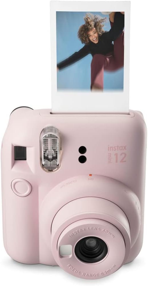 Fujifilm Instax Mini 12 Sofortbildkamera, mit 20 Aufnahmen, Blossom Pink