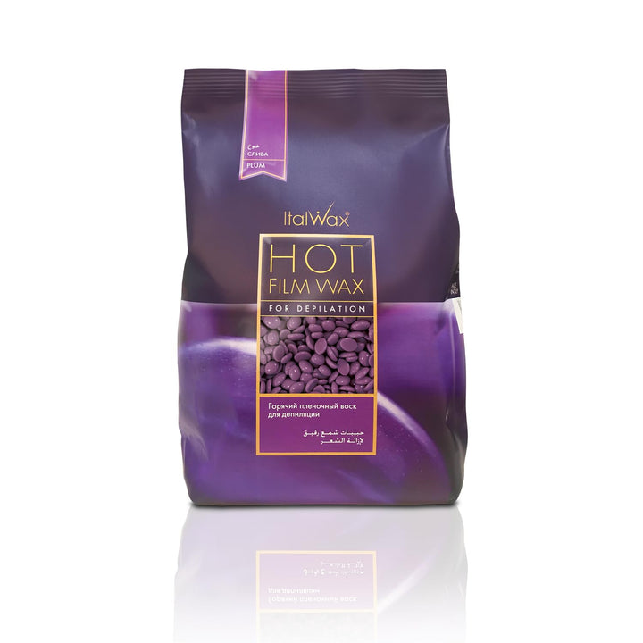 Italwax Plum – 1Kg - Waxing Perlen für Haarentfernung - Natürliche Formulierung für alle Hauttypen -