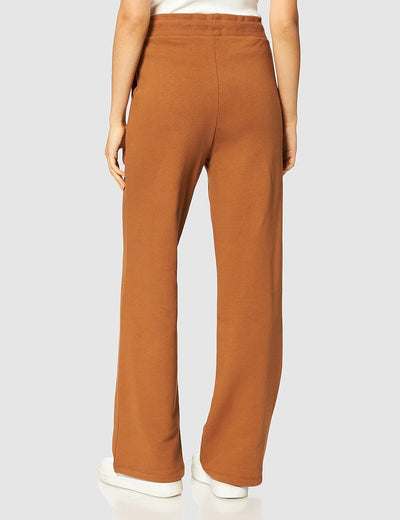 NA-KD Damen Straight Jersey Pants Hose XL Braun, XL Braun