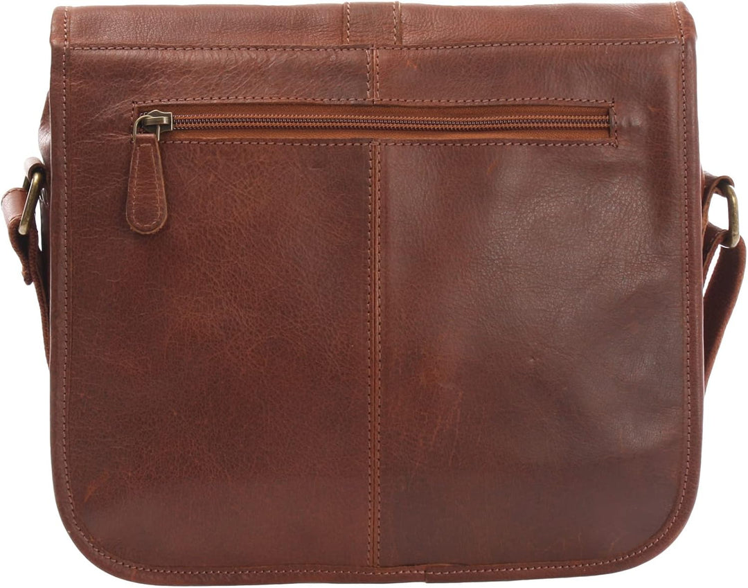 LECONI Umhängetasche Schultertasche für Damen Freizeittasche aus Büffelleder Damentasche Ledertasche