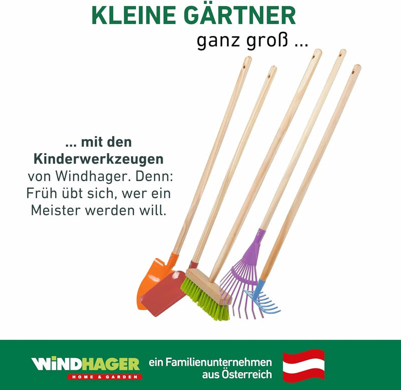 Windhager Kinder Werkzeug Set 5 Teilig, Garten-Geräte Kinder, Kinderspielzeug für Garten, Gartenwerk