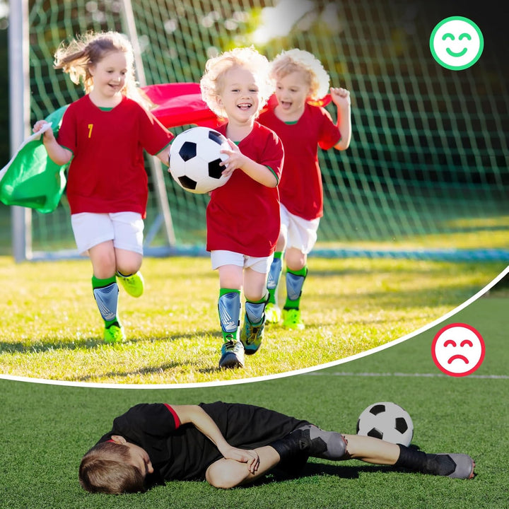 Schienbeinschoner Kinder Fussball Shin Pads - Fussball Ausstattung Mit Verstellbarem Klettverschluss