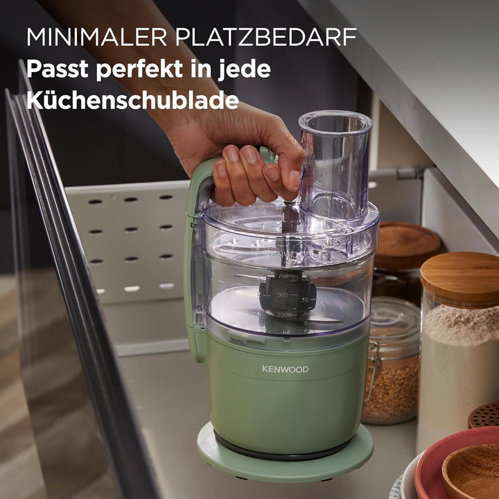 Kenwood MultiPro Compact – Kompakte Küchenmaschine mit Express Serve, Edelstahlmesser, Schneid- und