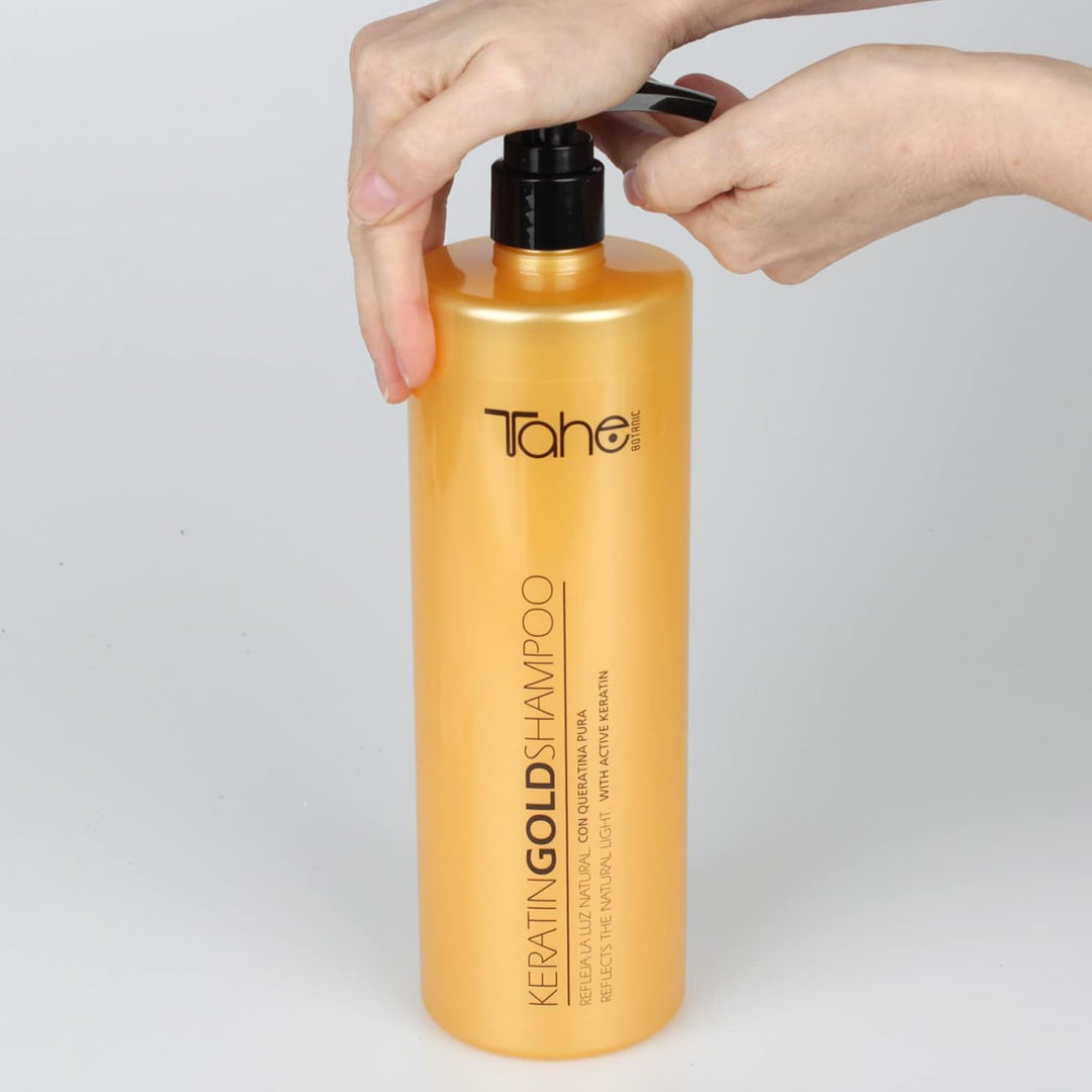 Tahe Botanic Gold Keratin Shampoo, 1000 ml
