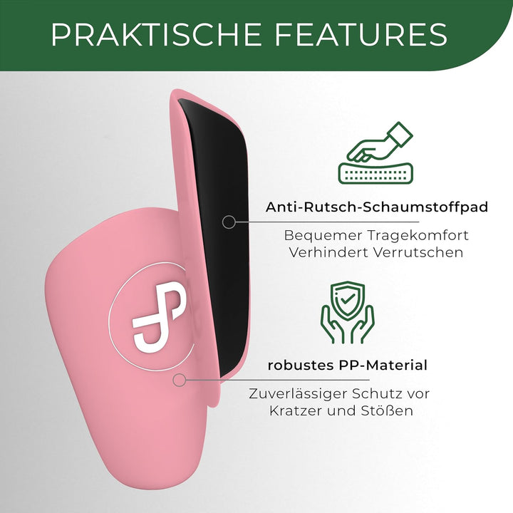 JDP Mini Schienbeinschoner, extra kleine Schienbeinschoner Fussball Herren, Anti-Rutsch Mini Schienb