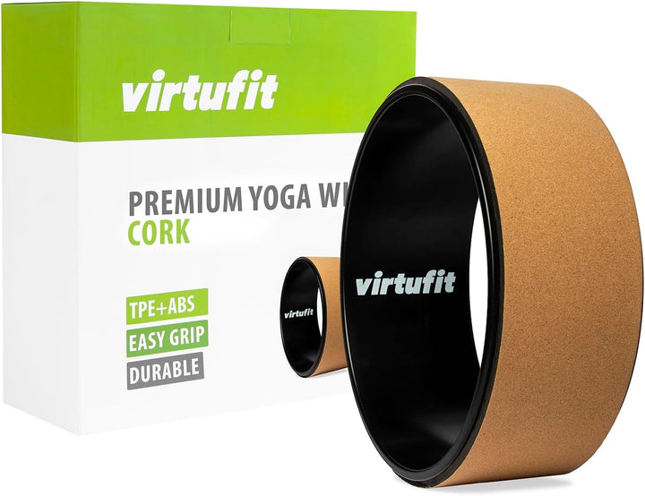 VirtuFit Premium Kork Yoga Rad - Ökologisch - 33 cm