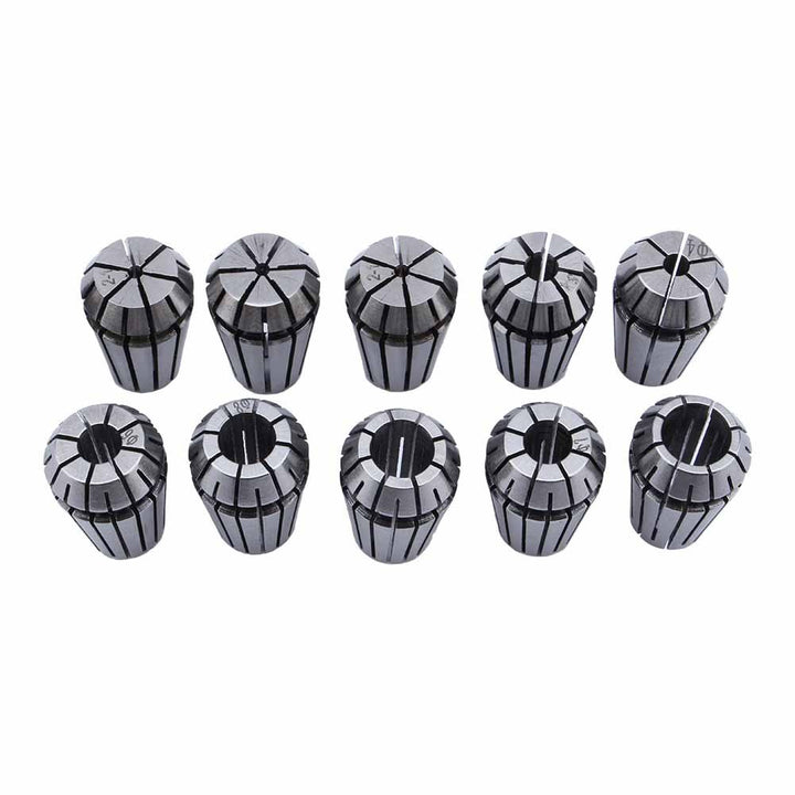 Spannzangen-Set 10PCS ER16 Präzisionsfeder-Spannzangensatz Klemmhülsen-Set für CNC-Werkstück Gravur-