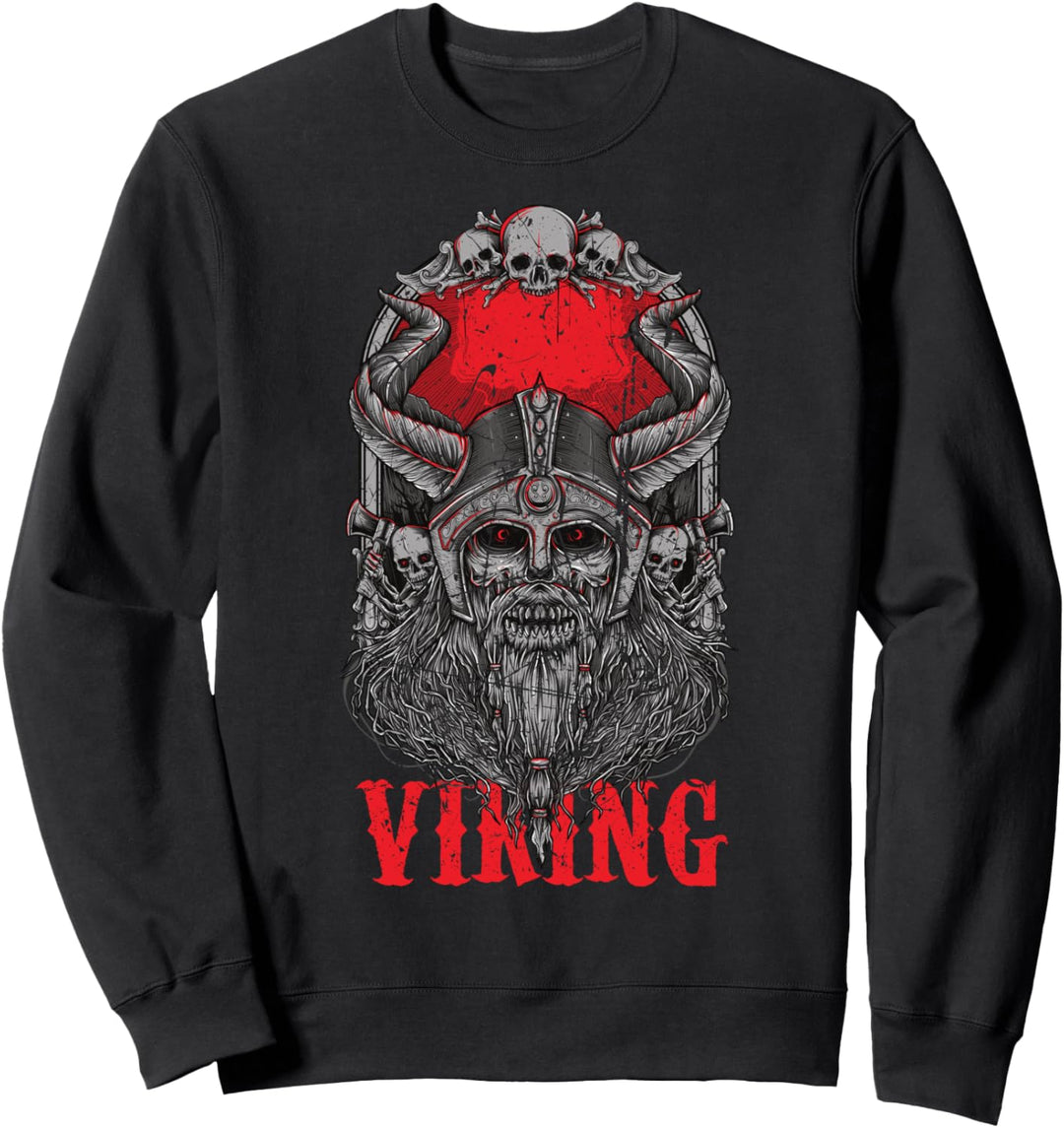 Wikinger Midgard Odin Thor Wotan Nordische Mythologie Runen Sweatshirt