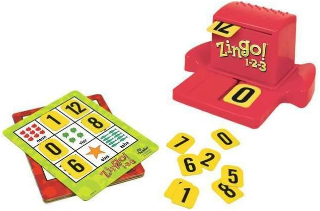 ThinkFun 76352 - Zingo® 1-2-3 - Das rasante Zahlen-Bingo ab 4 Jahren