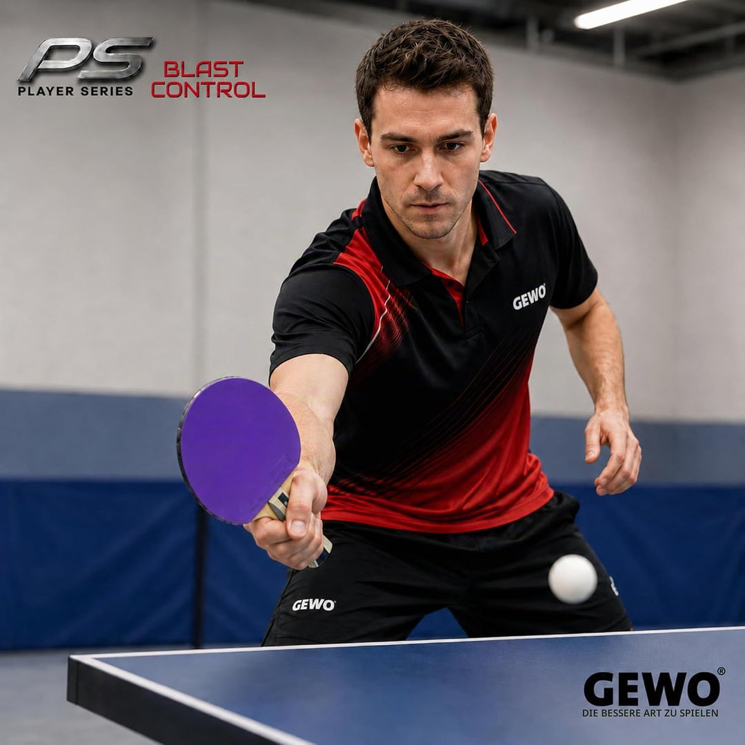 GEWO PS Blast Control Tischtennisschläger - ITTF genehmigter Profi-Tischtennisschläger, Fertigschläg